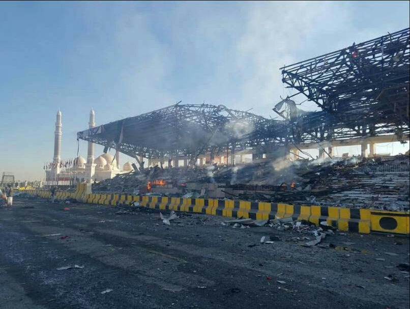 صورة من ميدان السبعين صباح اليوم بعد قصف الطيران 1