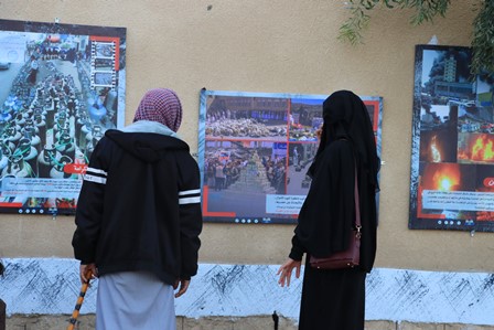 جانب من زيارة المواطنين لمعرض شتاء صنعاء