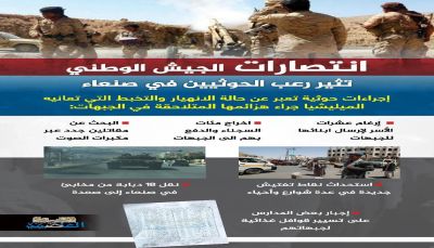 انتصارات الجيش تثير رعب الحوثيين بصنعاء