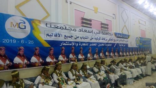 مأرب تحتفي بعرس 50 عريساً وعروسة من النازحين