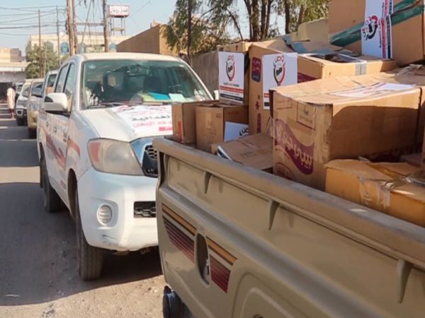 مؤسسة وطن تسّير قافلة غذائية إلى أبطال الجيش في جبهة قانية بالبيضاء