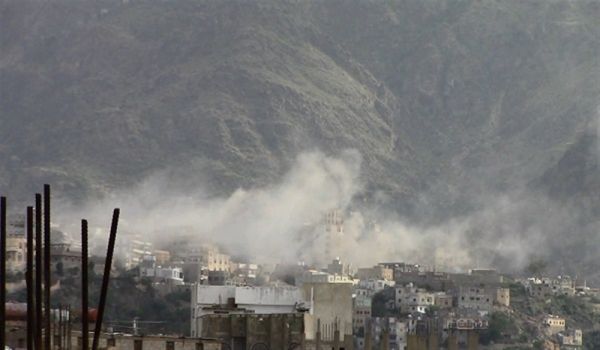 محور تعز يرصد 1432 خرقاً للهدنة من قبل مليشيا الحوثي