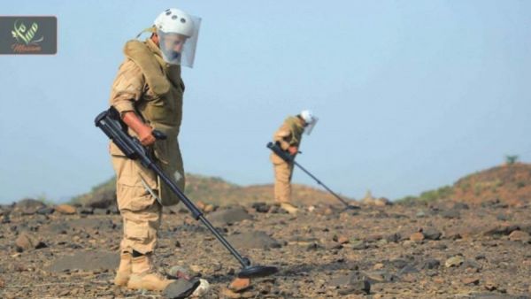 خلال اسبوع .. نزع 800 لغم وعبوة ناسفة زرعتها مليشيا الحوثي