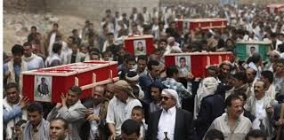 صنعاء..مليشيا الحوثي تشيع ٣٠ من عناصرها قتلوا في ظروف مجهولة