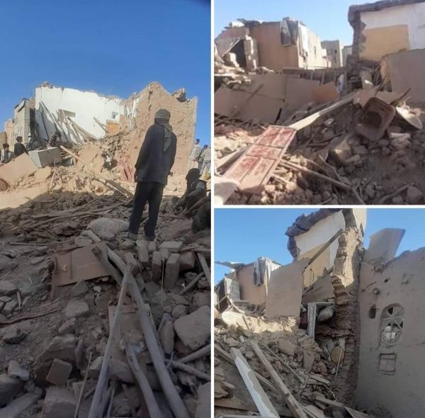 هيئة حقوقية: مليشيا الحوثي فجرت أكثر من 130 منزلاً في البيضاء