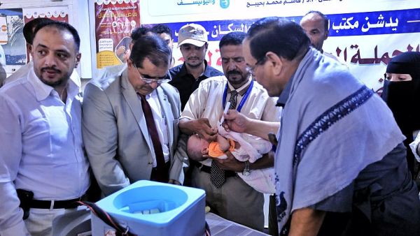 تدشين الجولة الأولى من حملة التحصين ضد شلل الأطفال في مأرب