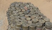 الفرق الهندسية تواصل نزع الألغام بجبهة "الغريميل" بالجوف الفرق الهندسية تواصل نزع الألغام بجبهة "الغريميل" بالجوف