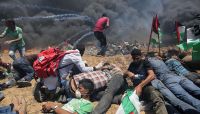 62 شهيداً و3188 مصاباً حصيلة المجزرة الإسرائيلية في غزة