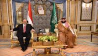 بعد يوم فقط من لقاء الملك سلمان.. الرئيس هادي يلتقي ولي العهد السعودي