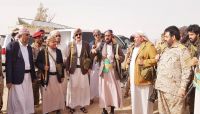 محافظو إقليم آزال يتفقدون قوات الجيش الوطني في جبهة البقع بصعدة محافظو إقليم آزال يتفقدون قوات الجيش الوطني في جبهة البقع بصعدة