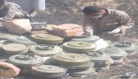 مشروع مسام ينتزع 1,274 لغم زرعتها مليشيا الحوثي خلال أسبوع مشروع مسام ينتزع 1,274 لغم زرعتها مليشيا الحوثي خلال أسبوع