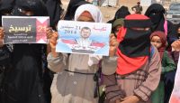 تزامنا مع يوم النكبة .. وقفة احتجاجية لنازحي مخيم السويداء بمأرب تنديدا بجرائم الحوثيين