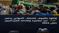 قتلوا في ظروف غامضة.. (الحوثي) يدفن "720" من عناصره وقادته الميدانيين خلال 2024 قتلوا في ظروف غامضة.. (الحوثي) يدفن "720" من عناصره وقادته الميدانيين خلال 2024